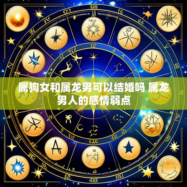 属狗女和属龙男可以结婚吗 属龙男人的感情弱点