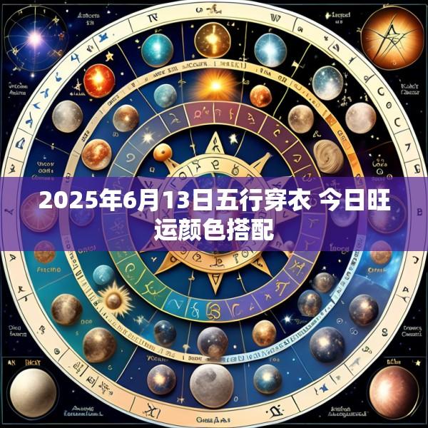 2025年6月13日五行穿衣 今日旺运颜色搭配