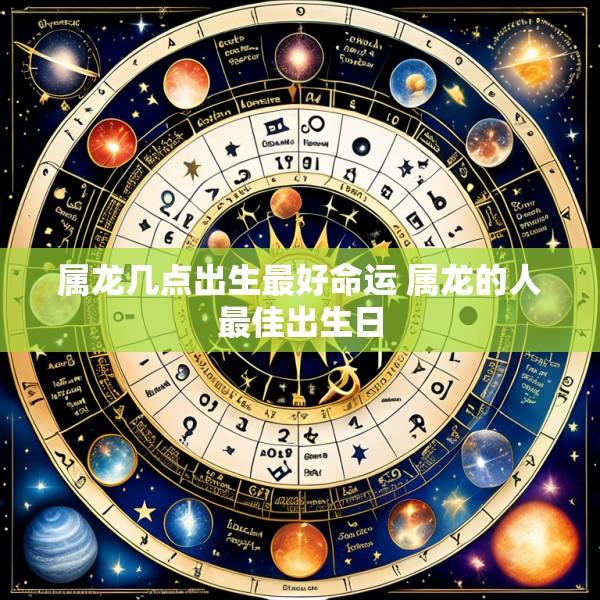 属龙几点出生最好命运 属龙的人最佳出生日