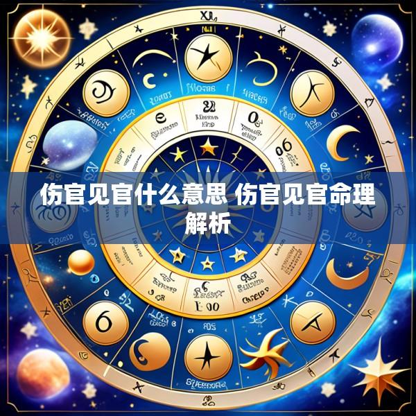伤官见官什么意思 伤官见官命理解析