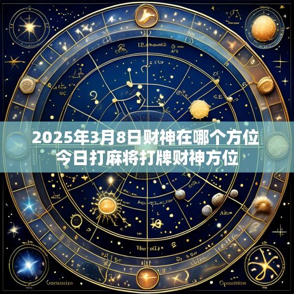 2025年3月8日财神在哪个方位 今日打麻将打牌财神方位