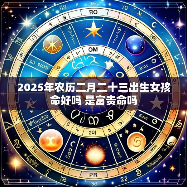 2025年农历二月二十三出生女孩命好吗 是富贵命吗
