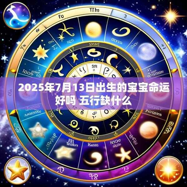 2025年7月13日出生的宝宝命运好吗 五行缺什么