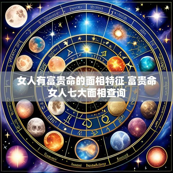 女人有富贵命的面相特征 富贵命女人七大面相查询