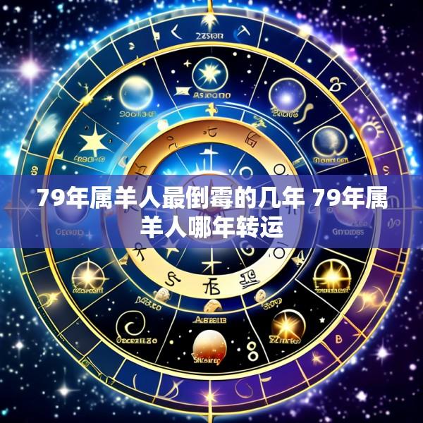 79年属羊人最倒霉的几年 79年属羊人哪年转运