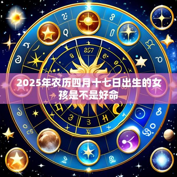 2025年农历四月十七日出生的女孩是不是好命