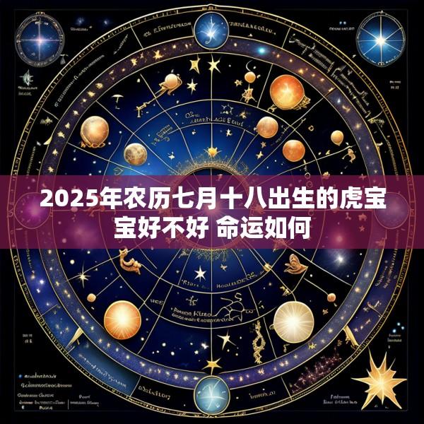 2025年农历七月十八出生的虎宝宝好不好 命运如何