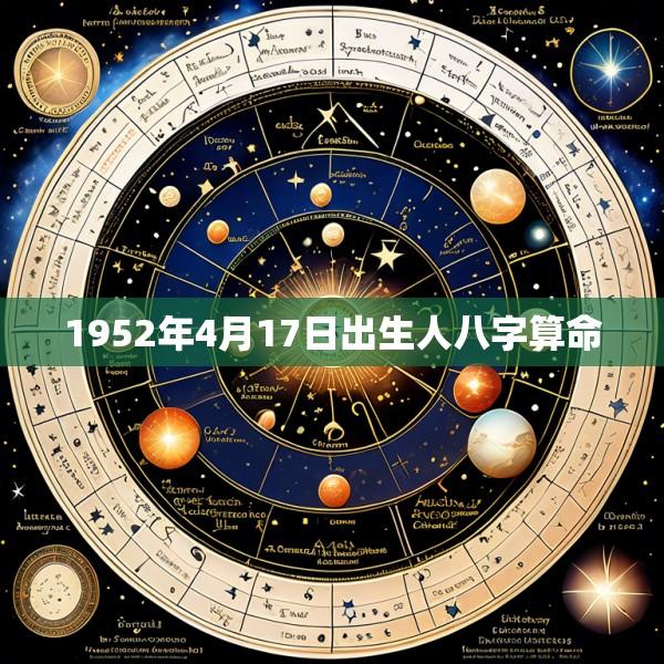 1952年4月17日出生人八字算命
