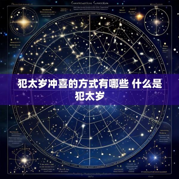 犯太岁冲喜的方式有哪些 什么是犯太岁