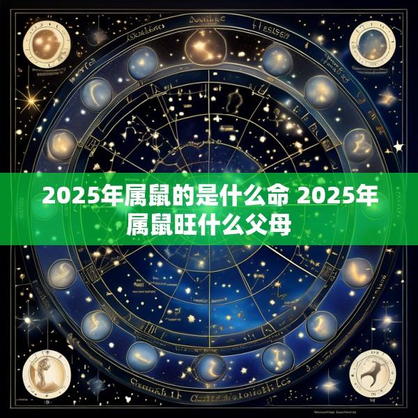 2025年属鼠的是什么命 2025年属鼠旺什么父母