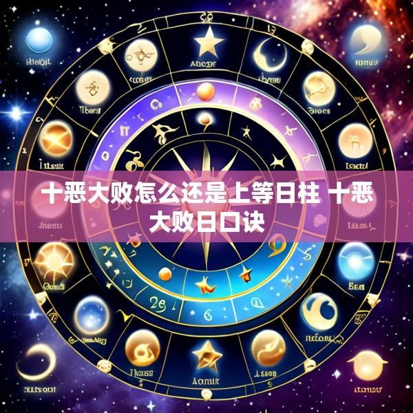 十恶大败怎么还是上等日柱 十恶大败日口诀