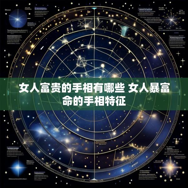 女人富贵的手相有哪些 女人暴富命的手相特征