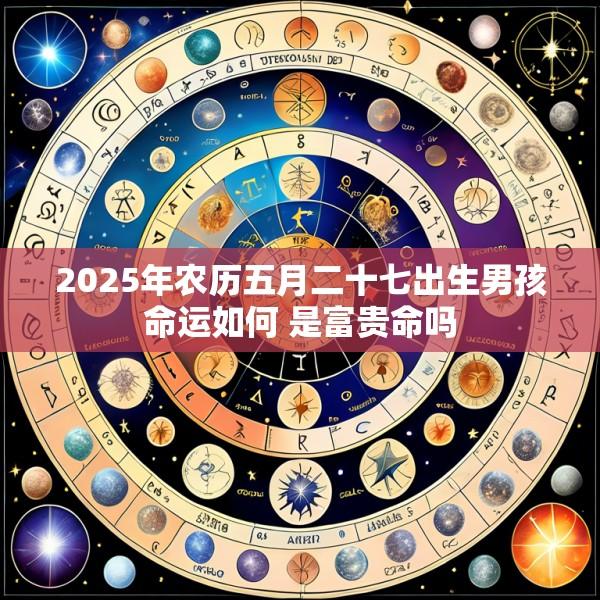 2025年农历五月二十七出生男孩命运如何 是富贵命吗