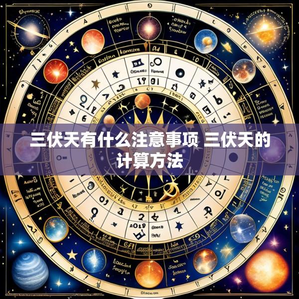 三伏天有什么注意事项 三伏天的计算方法