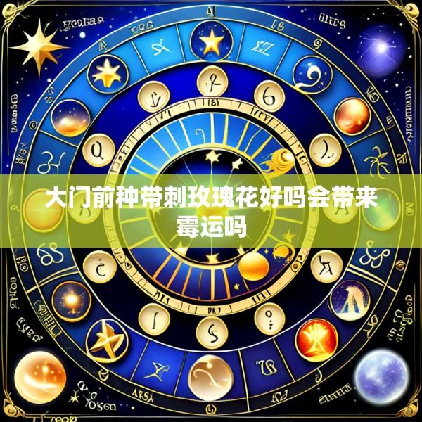 大门前种带刺玫瑰花好吗会带来霉运吗