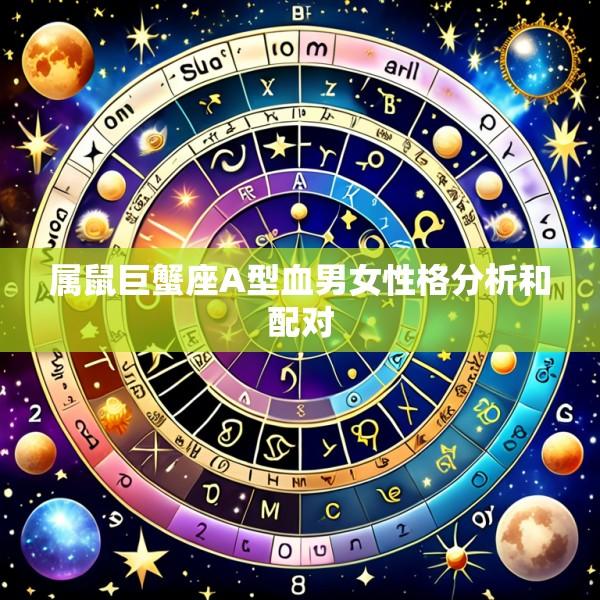 属鼠巨蟹座A型血男女性格分析和配对