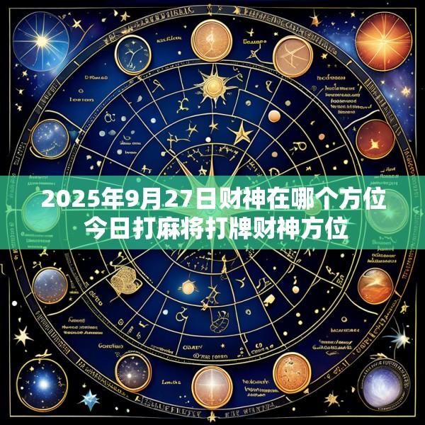 2025年9月27日财神在哪个方位 今日打麻将打牌财神方位