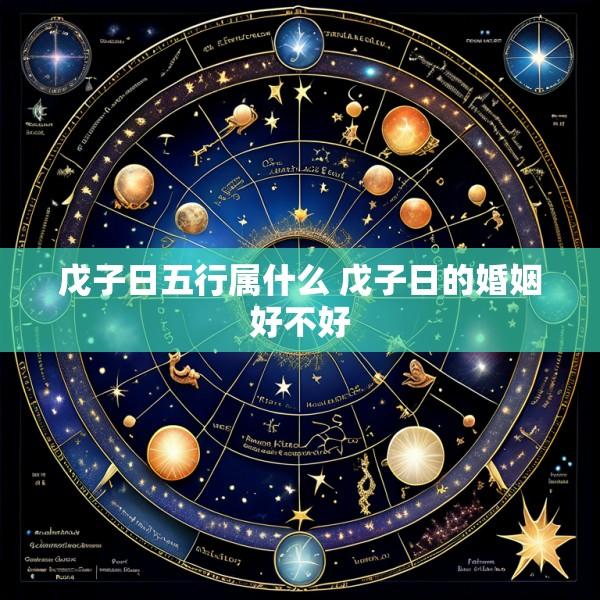 戊子日五行属什么 戊子日的婚姻好不好