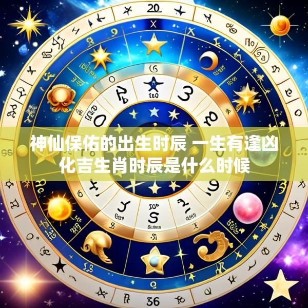 神仙保佑的出生时辰 一生有逢凶化吉生肖时辰是什么时候