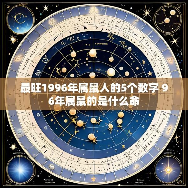 最旺1996年属鼠人的5个数字 96年属鼠的是什么命
