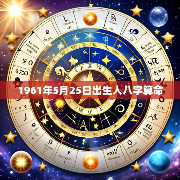 1961年5月25日出生人八字算命