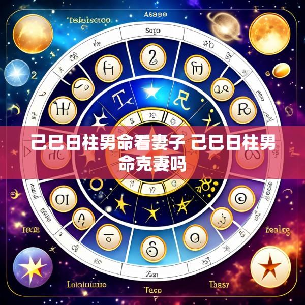 己巳日柱男命看妻子 己巳日柱男命克妻吗