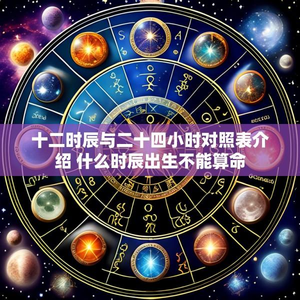 十二时辰与二十四小时对照表介绍 什么时辰出生不能算命