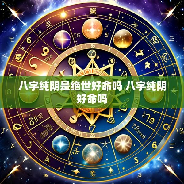 八字纯阴是绝世好命吗 八字纯阴好命吗
