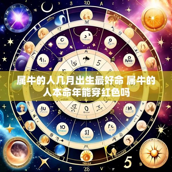 属牛的人几月出生最好命 属牛的人本命年能穿红色吗