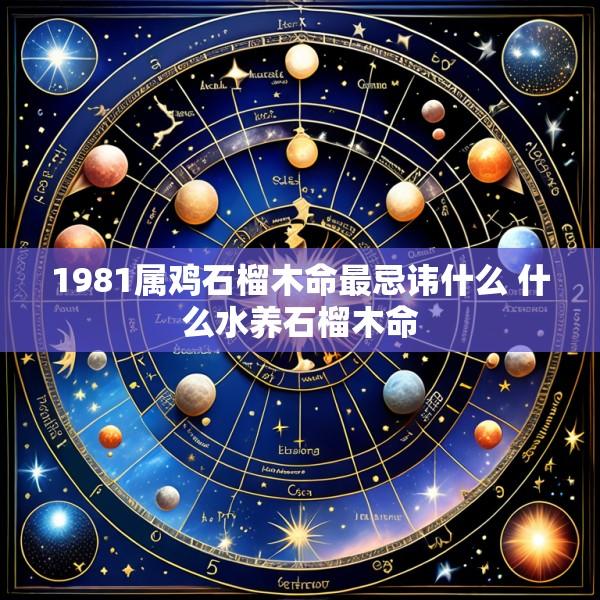 1981属鸡石榴木命最忌讳什么 什么水养石榴木命