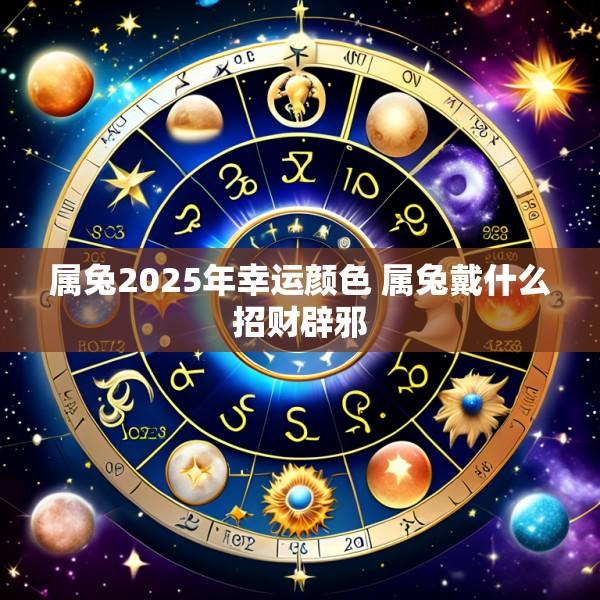 属兔2025年幸运颜色 属兔戴什么招财辟邪