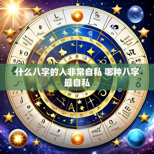什么八字的人非常自私 哪种八字最自私
