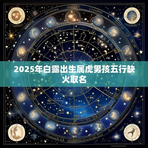 2025年白露出生属虎男孩五行缺火取名
