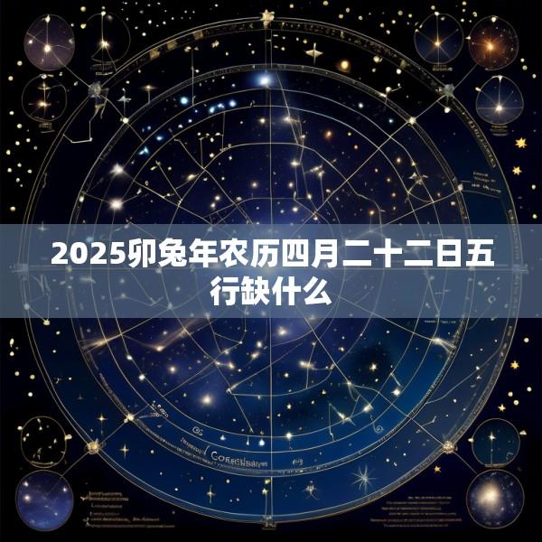 2025卯兔年农历四月二十二日五行缺什么