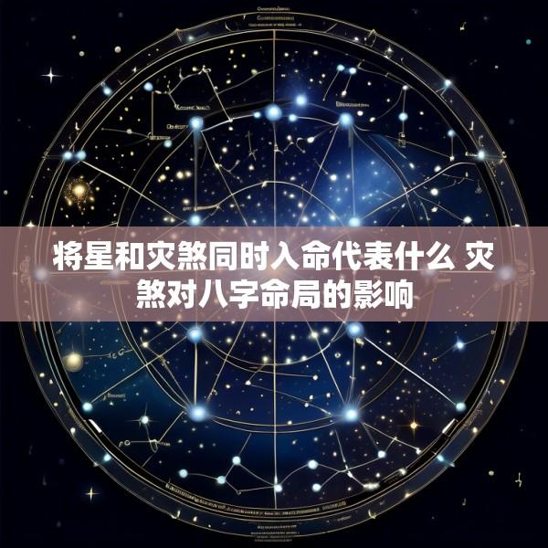 将星和灾煞同时入命代表什么 灾煞对八字命局的影响