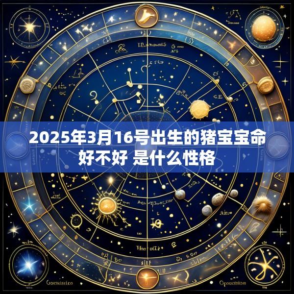2025年3月16号出生的猪宝宝命好不好 是什么性格