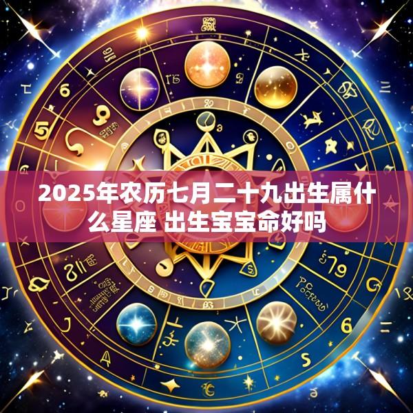 2025年农历七月二十九出生属什么星座 出生宝宝命好吗
