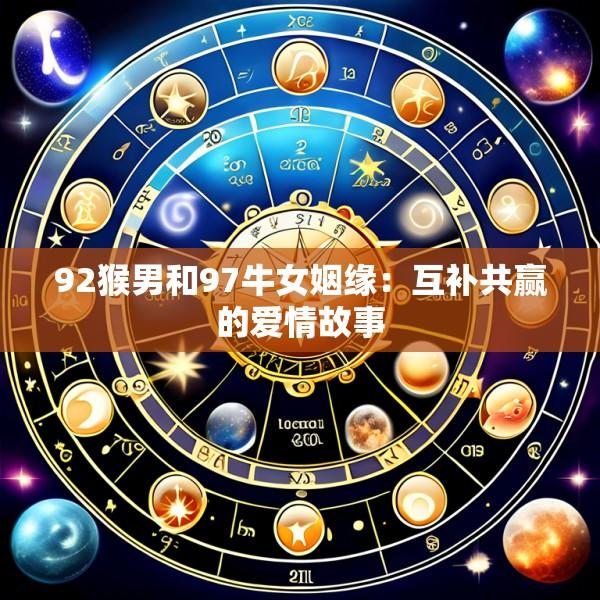 92猴男和97牛女姻缘：互补共赢的爱情故事
