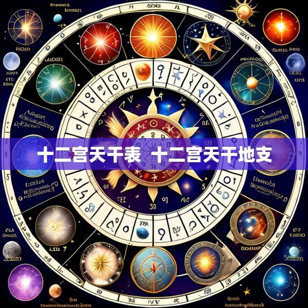 十二宫天干表  十二宫天干地支