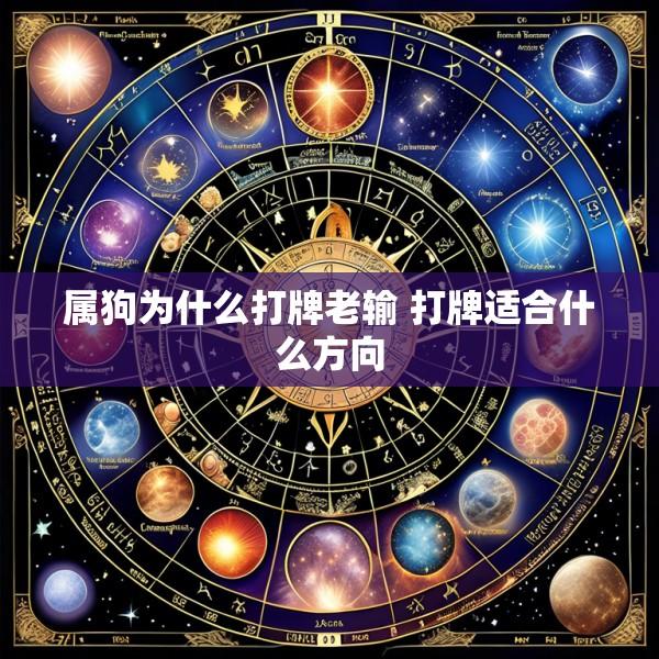 属狗为什么打牌老输 打牌适合什么方向