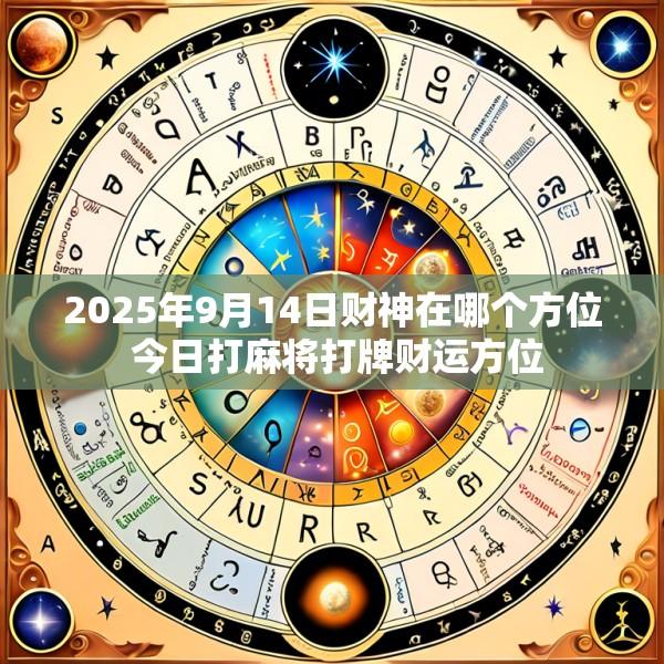 2025年9月14日财神在哪个方位 今日打麻将打牌财运方位