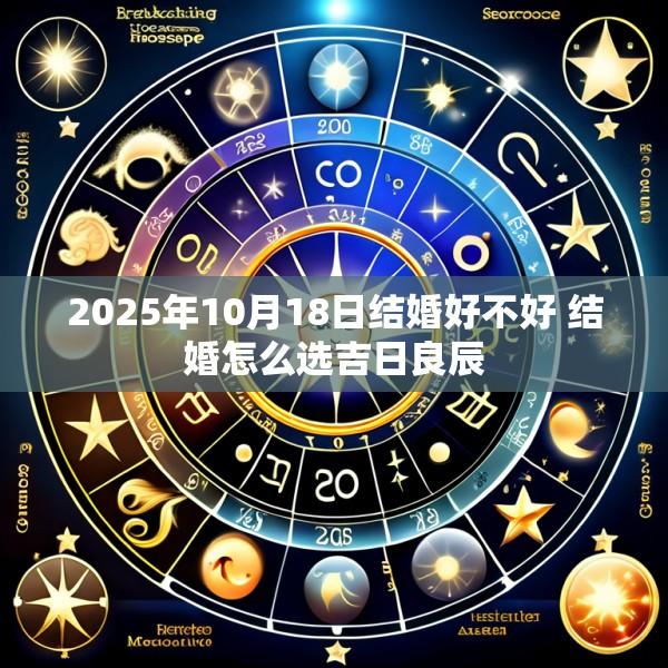2025年10月18日结婚好不好 结婚怎么选吉日良辰