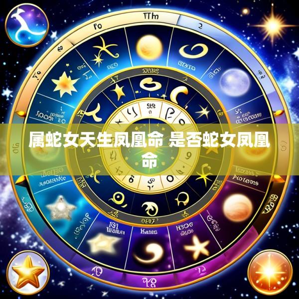 属蛇女天生凤凰命 是否蛇女凤凰命