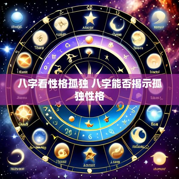 八字看性格孤独 八字能否揭示孤独性格