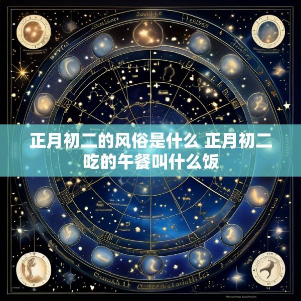 正月初二的风俗是什么 正月初二吃的午餐叫什么饭