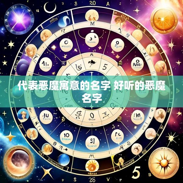 代表恶魔寓意的名字 好听的恶魔名字