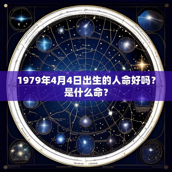 1979年4月4日出生的人命好吗？是什么命？