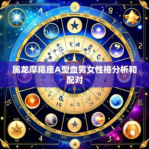 属龙摩羯座A型血男女性格分析和配对