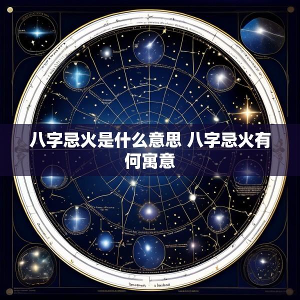 八字忌火是什么意思 八字忌火有何寓意