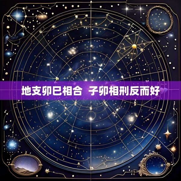 地支卯巳相合  子卯相刑反而好